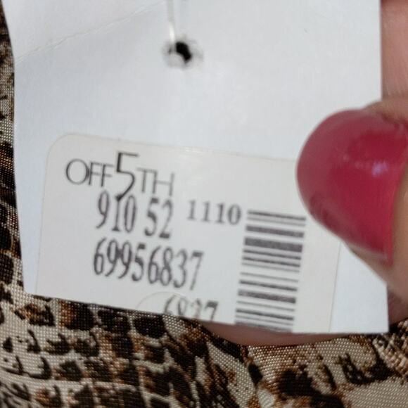 ABS by Allen Schwartz Off 5th Snake Print Pointed Skirt Size 10 - Picture 5 of 11